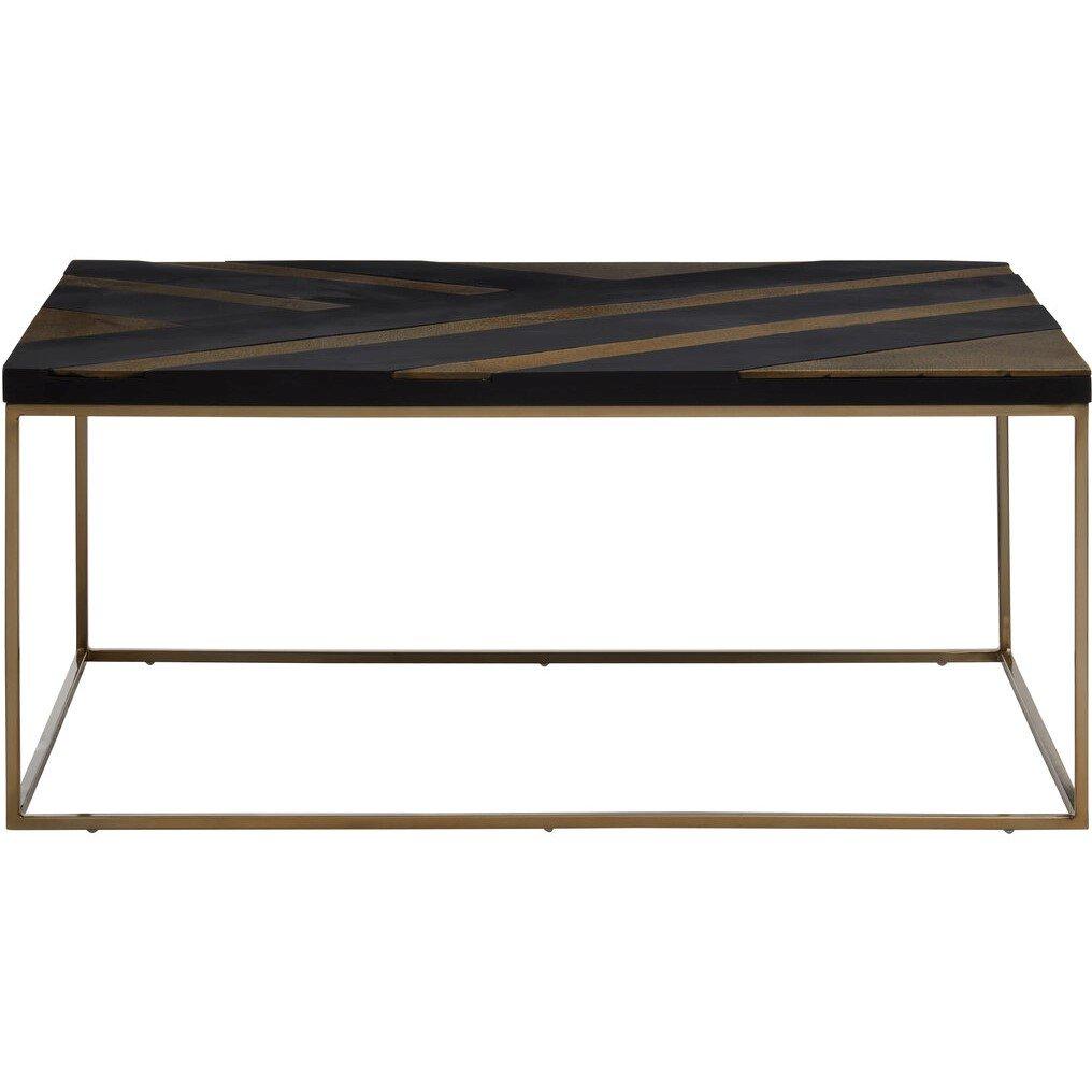 Gold - Fifty Five South - Aris Black And Gold Coffee Table - 2