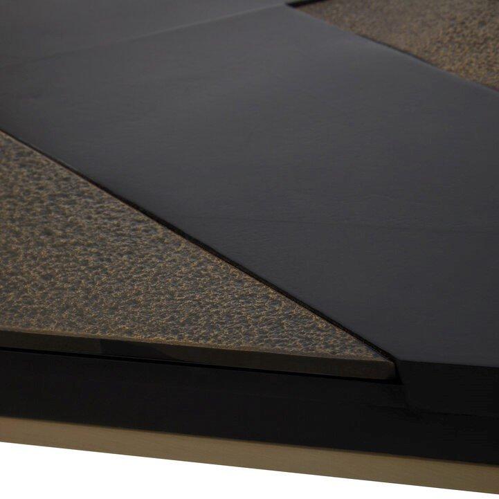 Gold - Fifty Five South - Aris Black And Gold Coffee Table - 3