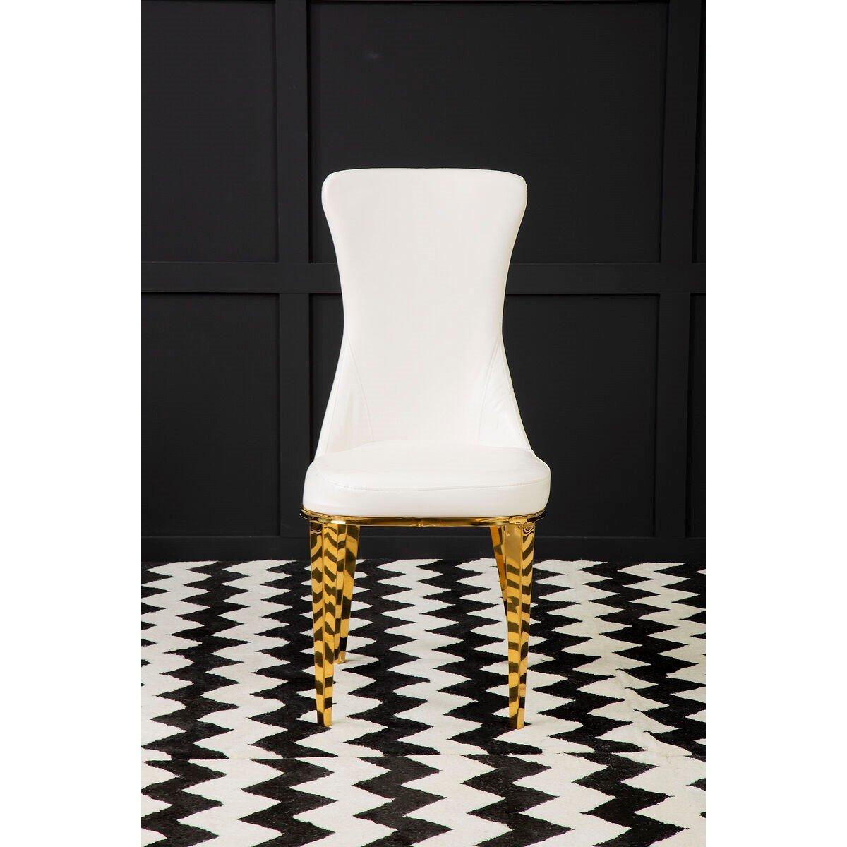 White - Interiors by Premier - Forli White Dining Chair - 1