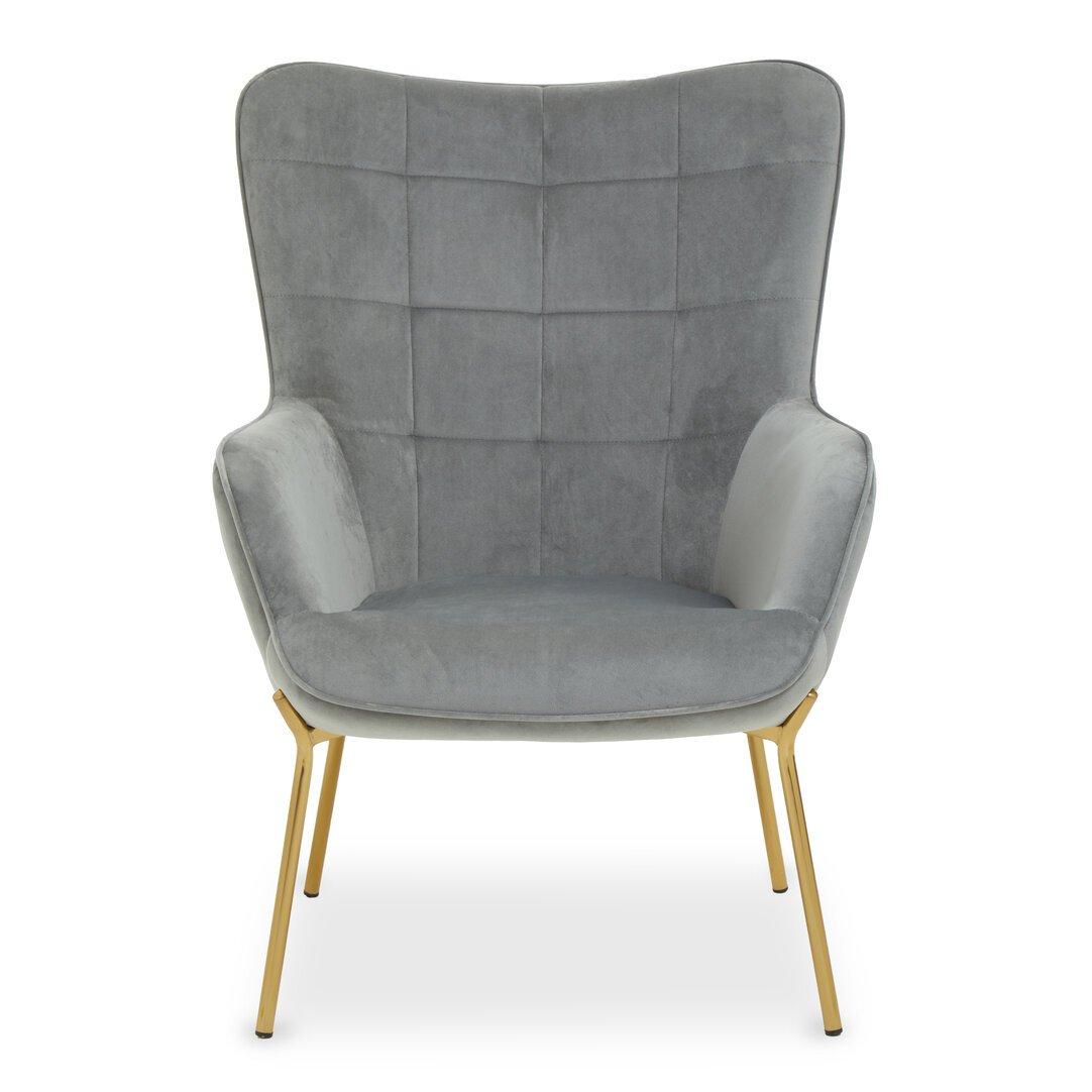Grey - Interiors by Premier - Stockholm Grey Velvet Chair - 1