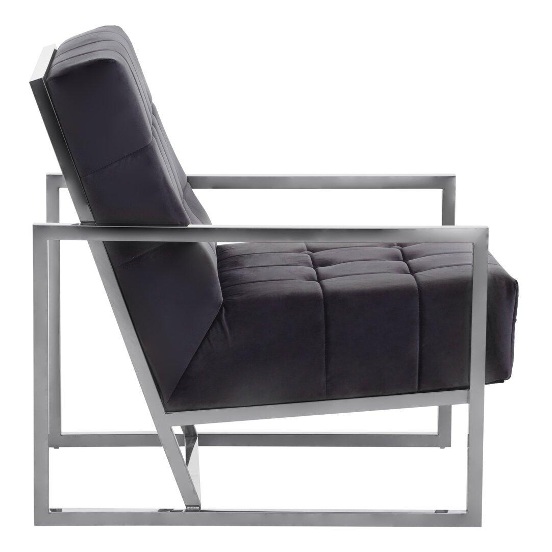 Black - Interiors by Premier - Hana Black Velvet Chair - 2
