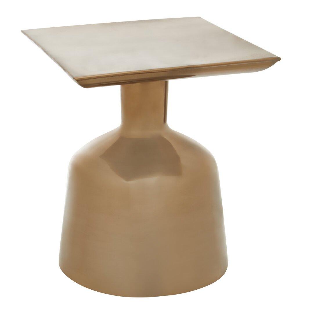Fifty Five South  Pazo Finish Side Table Gold