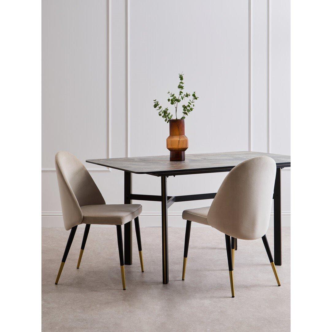 Grey - Fifty Five South - Imperia Grey Rectangular Ceramic Dining Table - 3