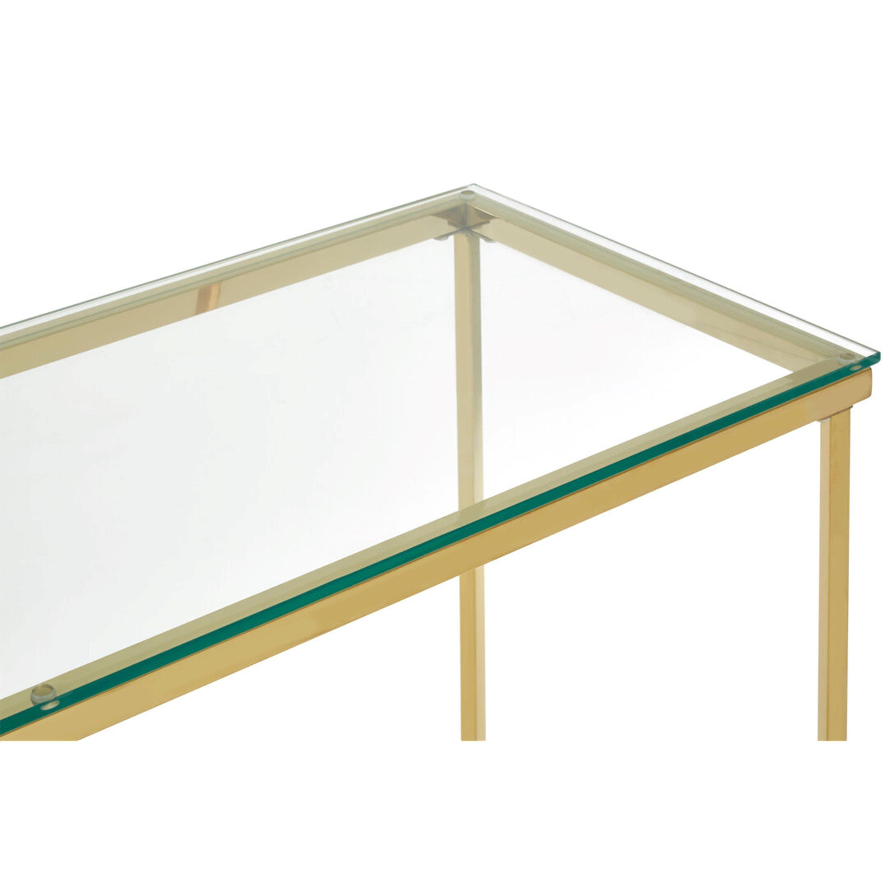 Gold - Interiors by Premier - Allure Cross Base Console Table - 3