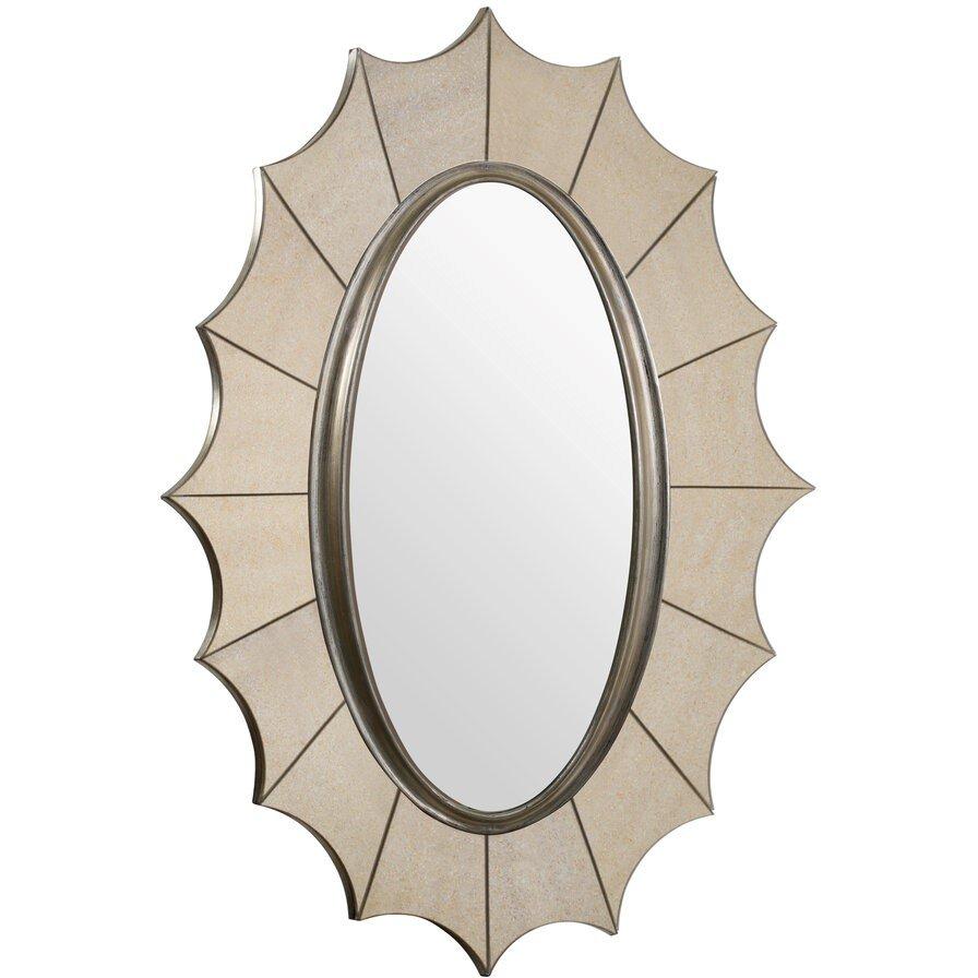 Gold - Fifty Five South - Lexina Gold Finish Frame Wall Mirror - 1