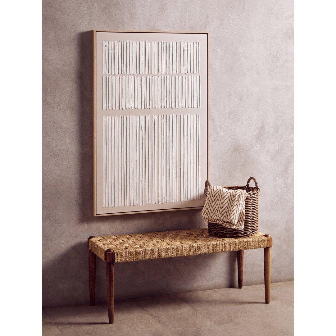 Fifty Five South  Astratto Natural Textured Canvas Wall Art - 