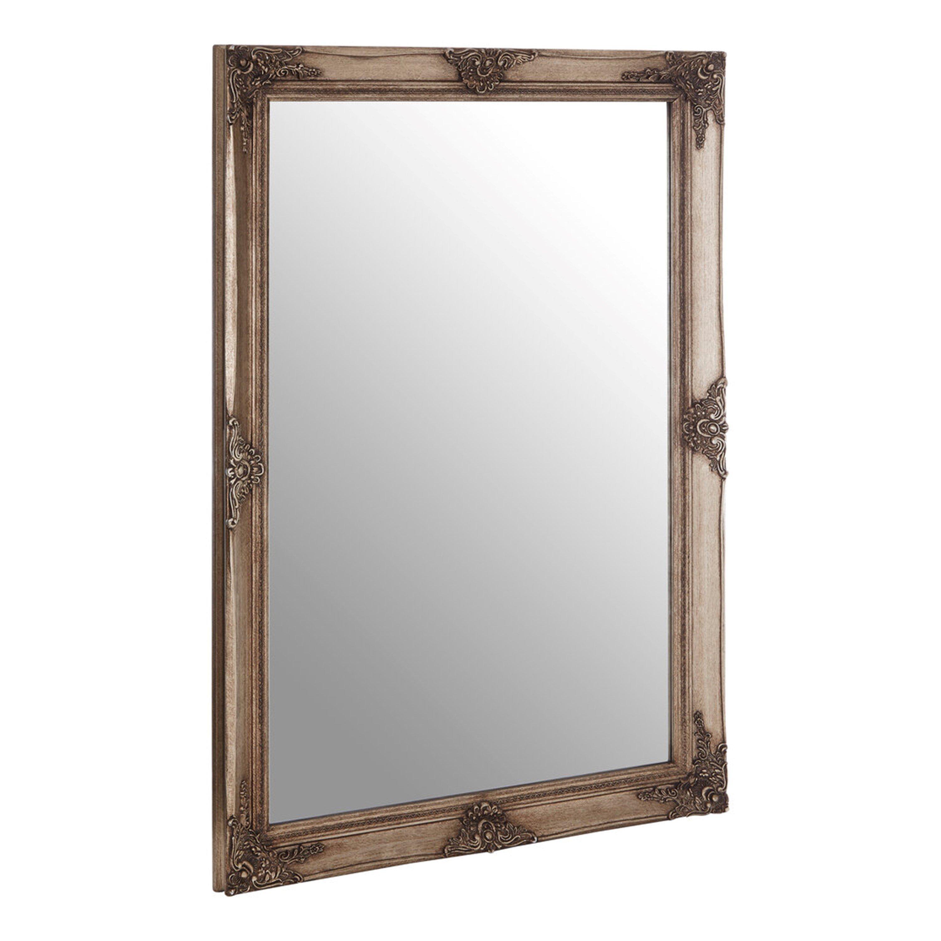 Interiors By Premier  Brussels Baroque Rectangular Wall Mirror Gold