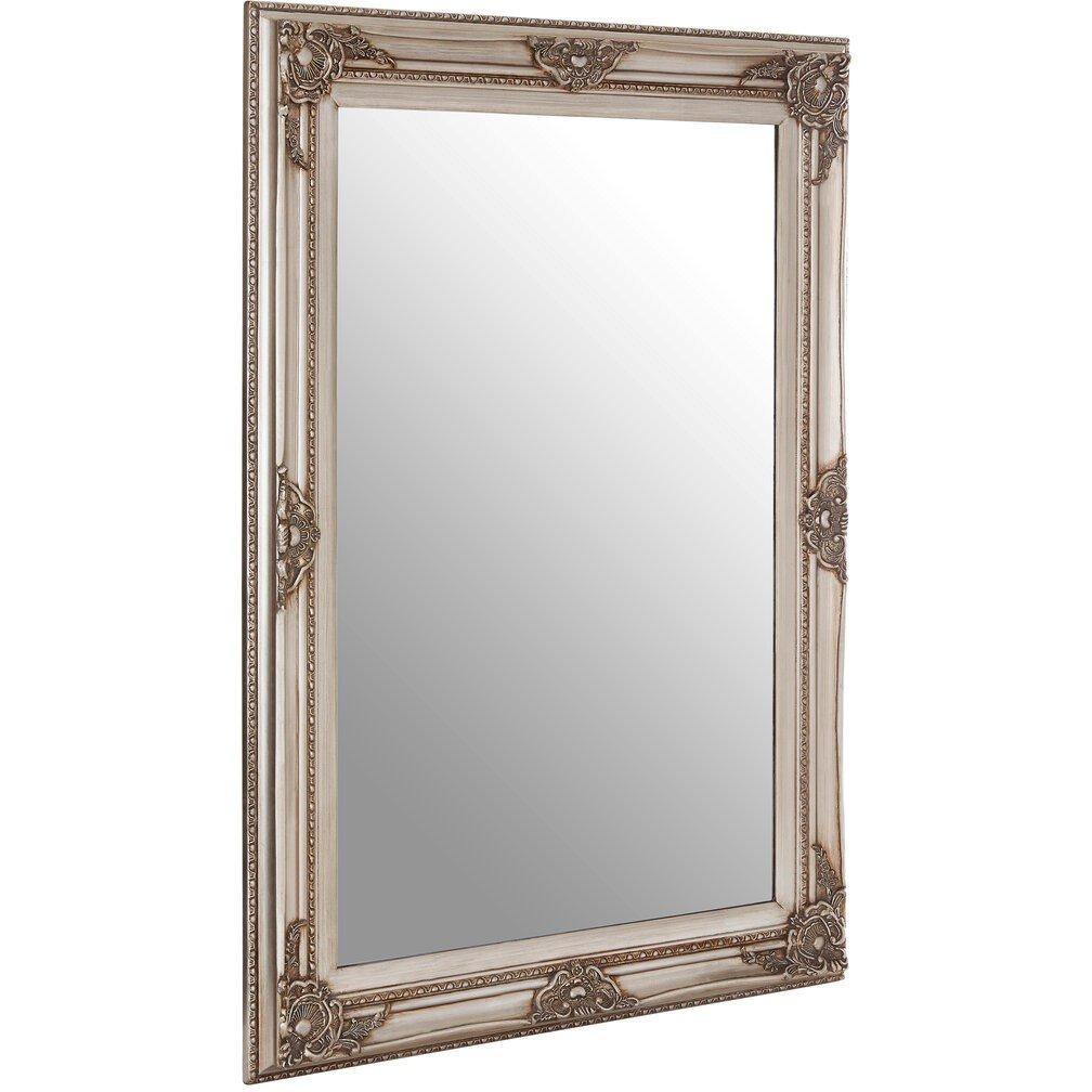 Interiors By Premier  Brussels Baroque Rectangular Wall Mirror Grey
