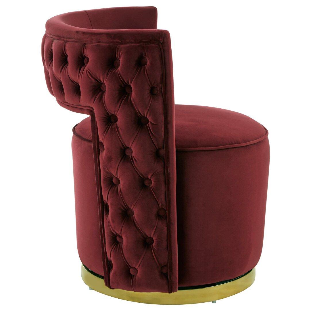 Red - Fifty Five South - Bola Wine Velvet Chair - 2