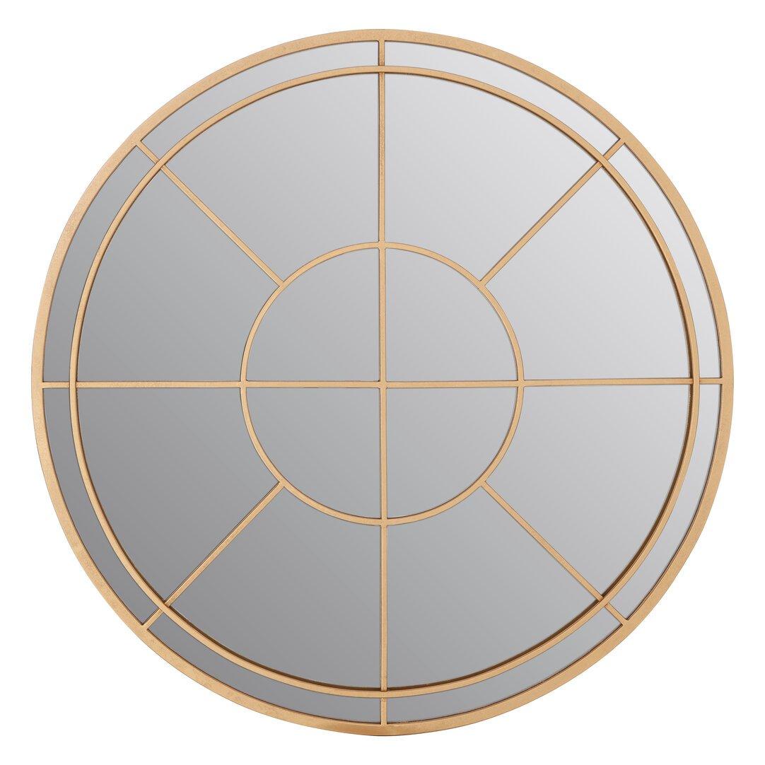 Gold - Fifty Five South - Beauly Gold Finish Round Wall Mirror