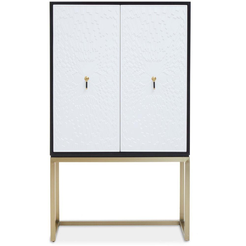 Fifty Five South  Dumas Two Door Cabinet - White