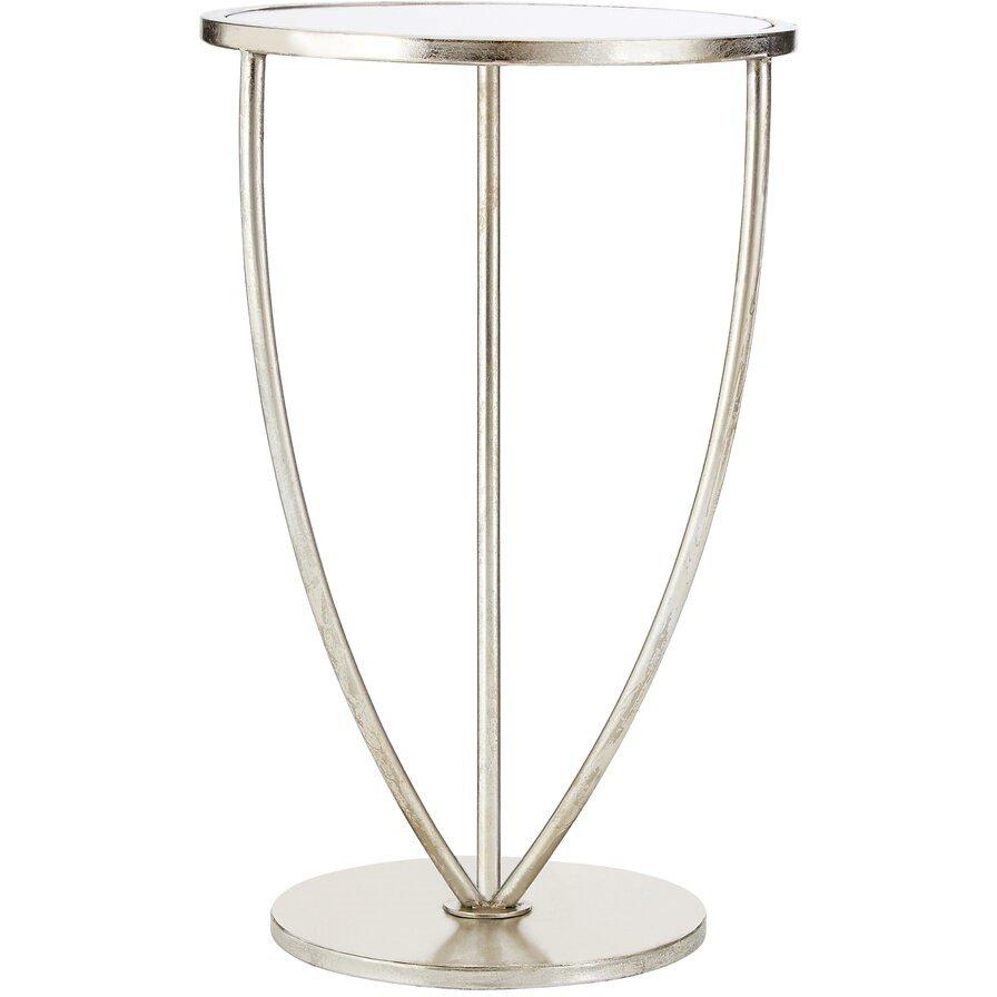 Silver - Interiors by Premier - Marcia Silver Finish Side Table