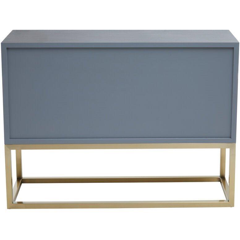 Grey - Fifty Five South - Deskey Four Drawer Console Table - 3
