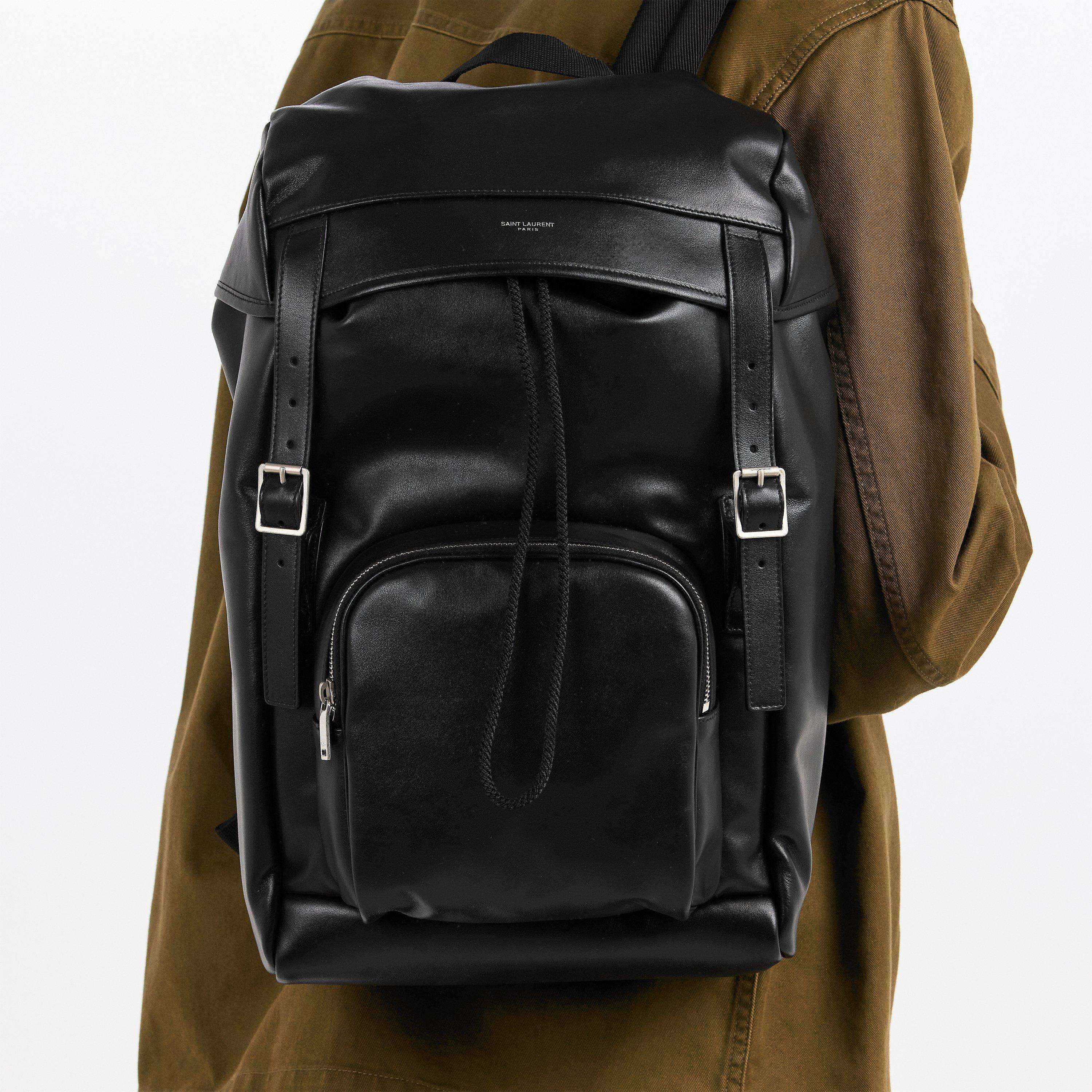 Nero - Saint Laurent - Men's Ming Backpack - 3