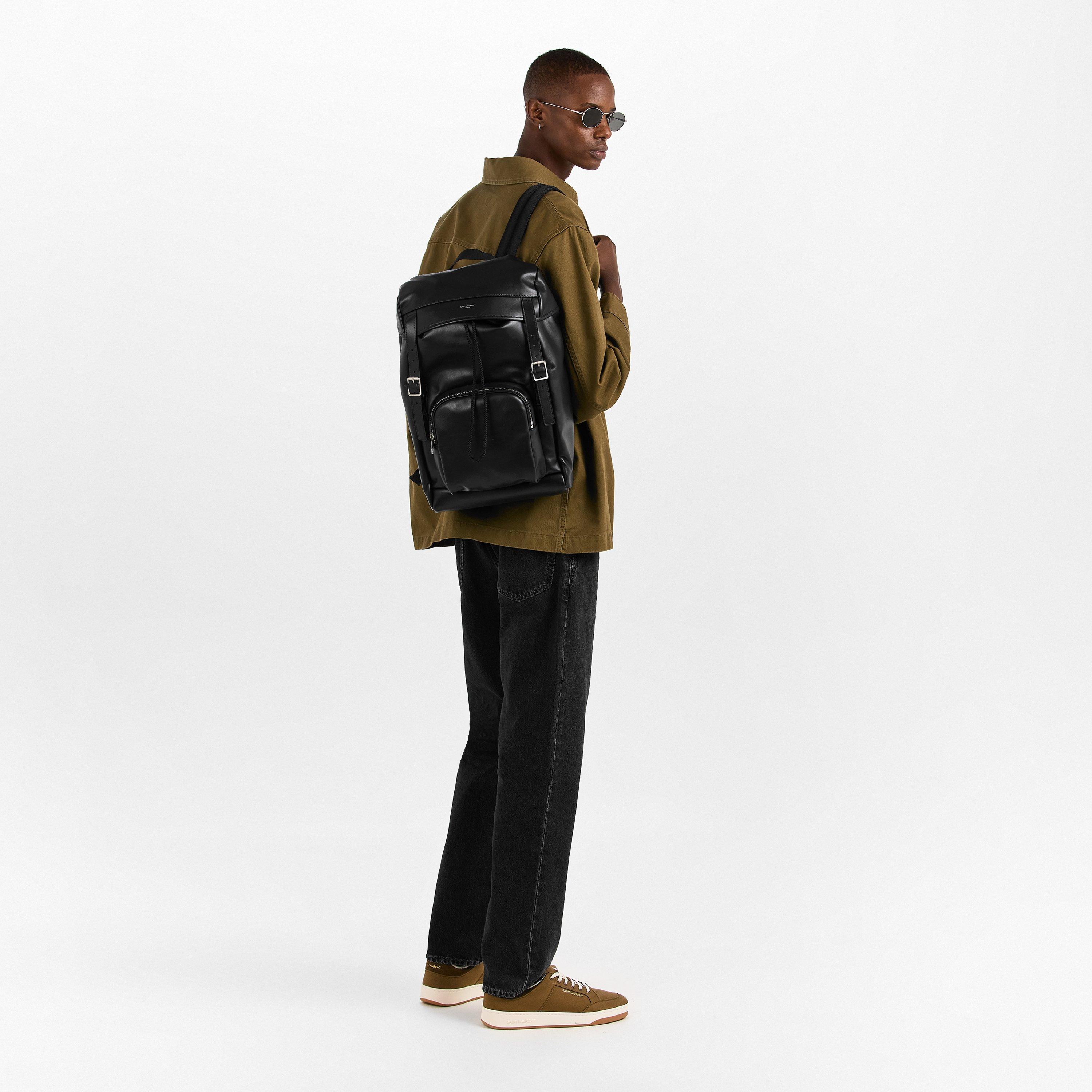 Nero - Saint Laurent - Men's Ming Backpack - 6