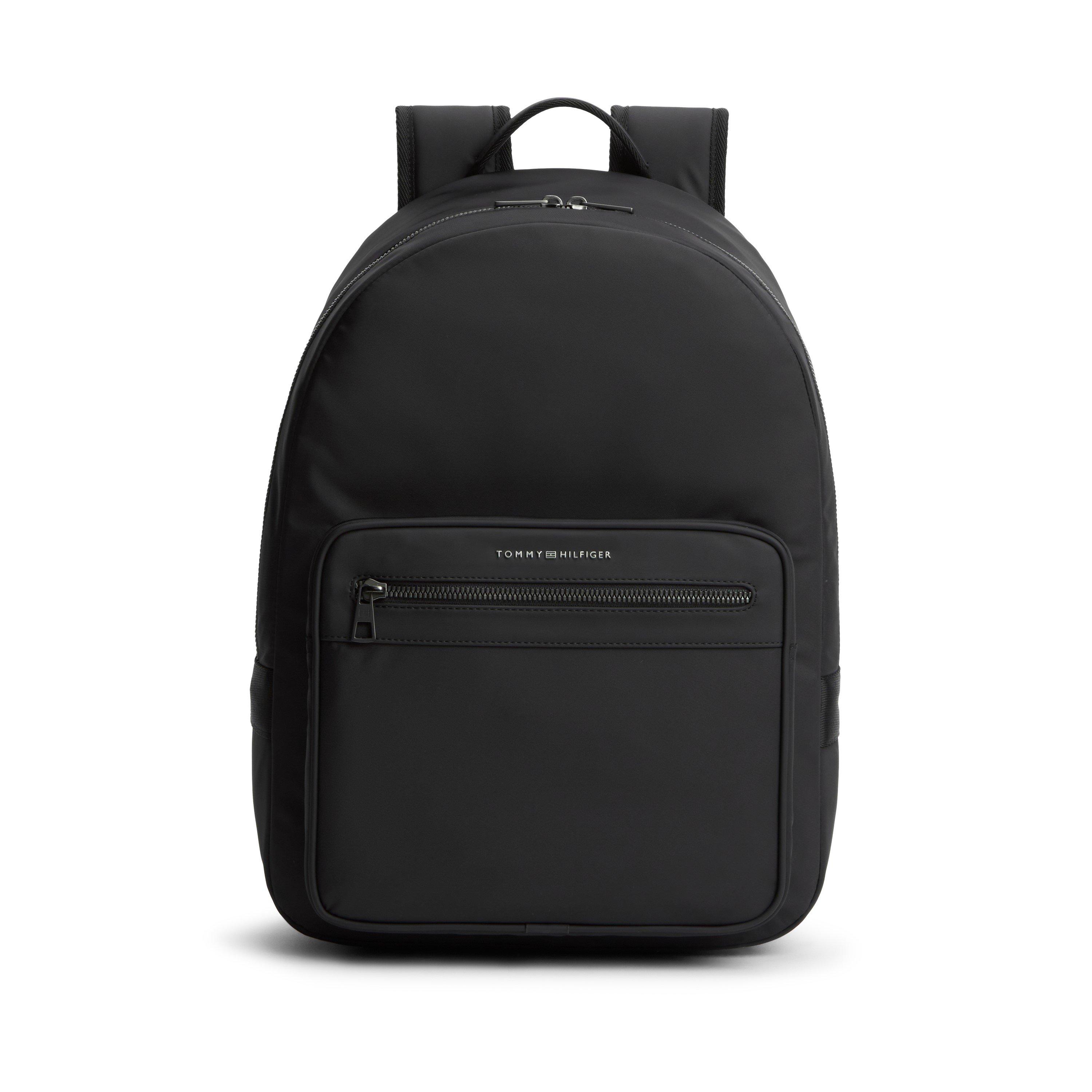 Tommy Hilfiger Metal Logo Dome Repreve Backpack - Black