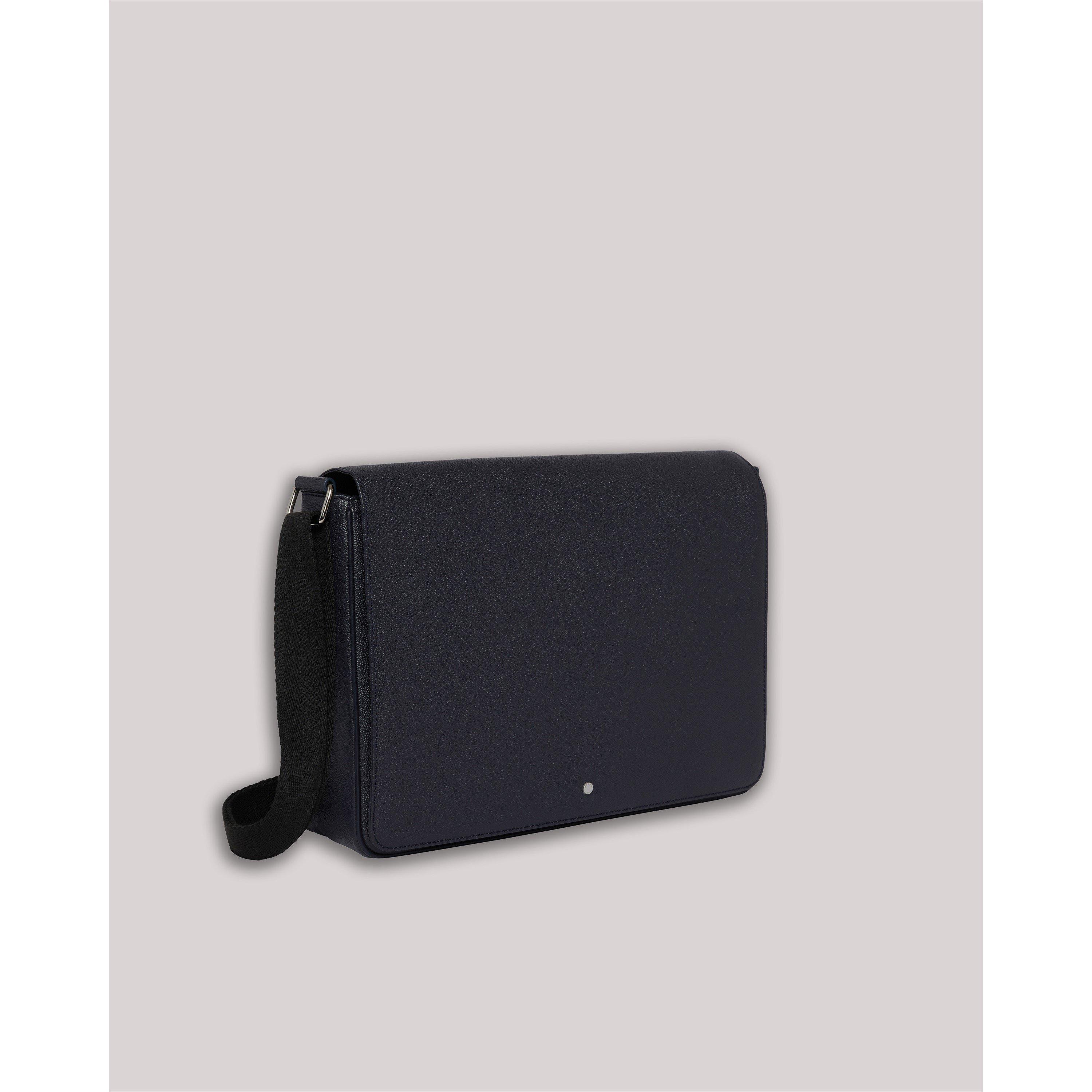 Dk-Navy - Ted Baker - Caviar Leather Messenger Bag - 1