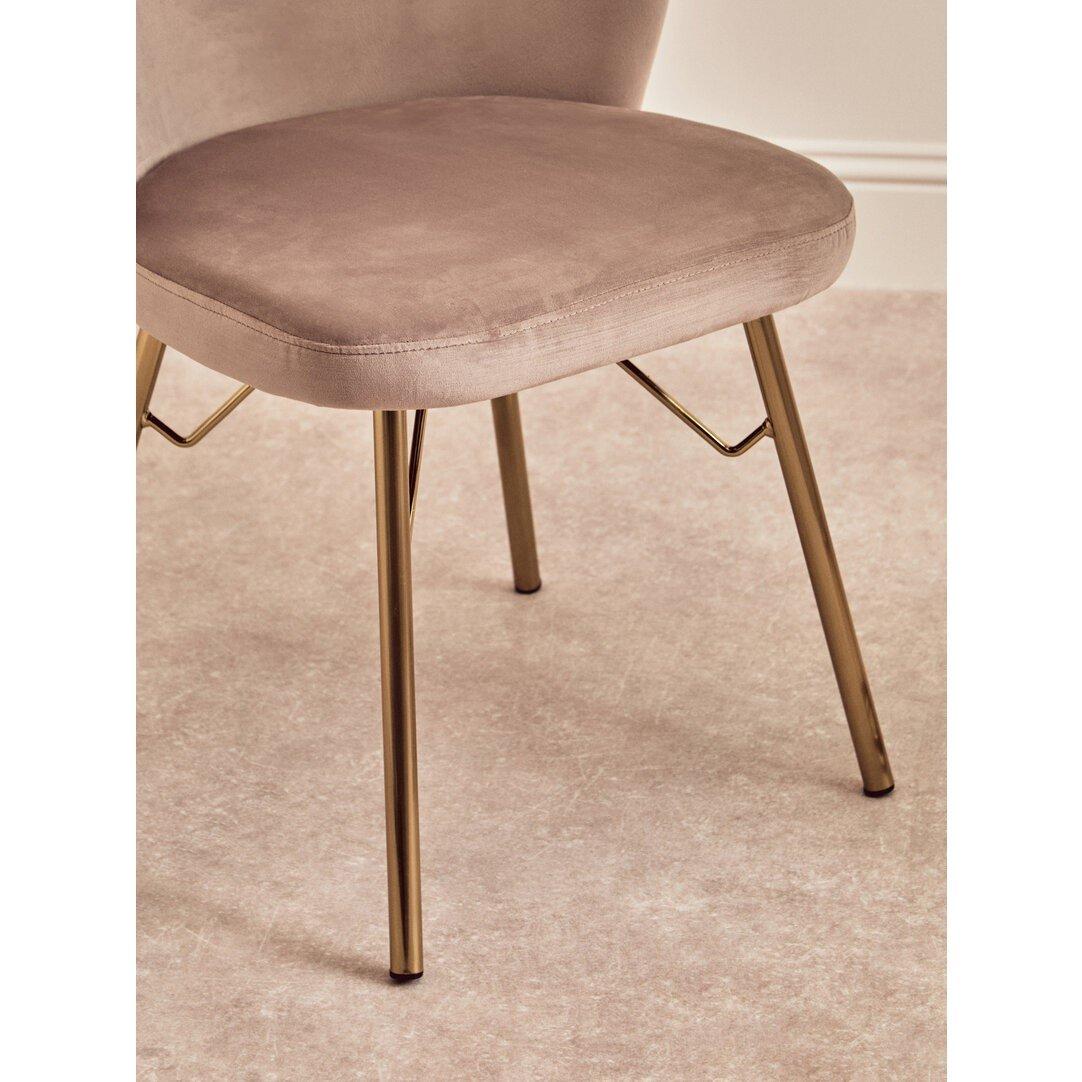 Brown - Interiors by Premier - Veneto Mink Velvet Chair - 3