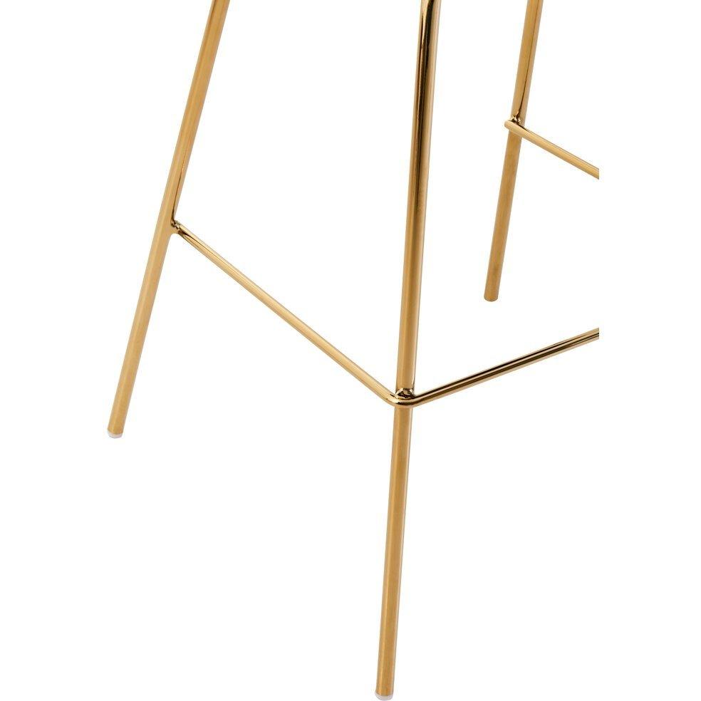 Blue - Interiors by Premier - Tamzin Blue Velvet Low Back Bar Chair - 3