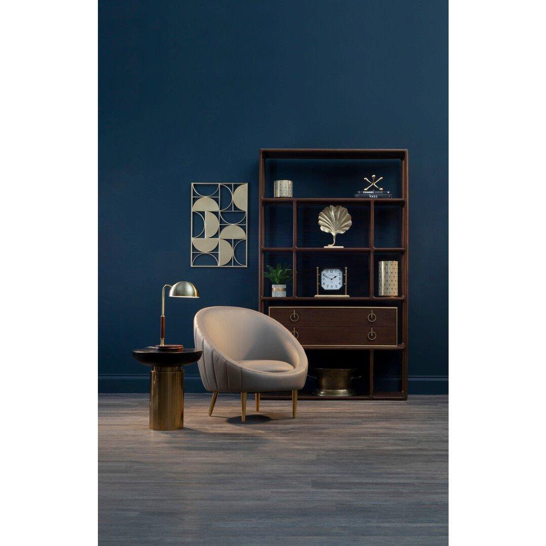 Brown - Fifty Five South - Lagero Brown Leather Effect Armchair - 3