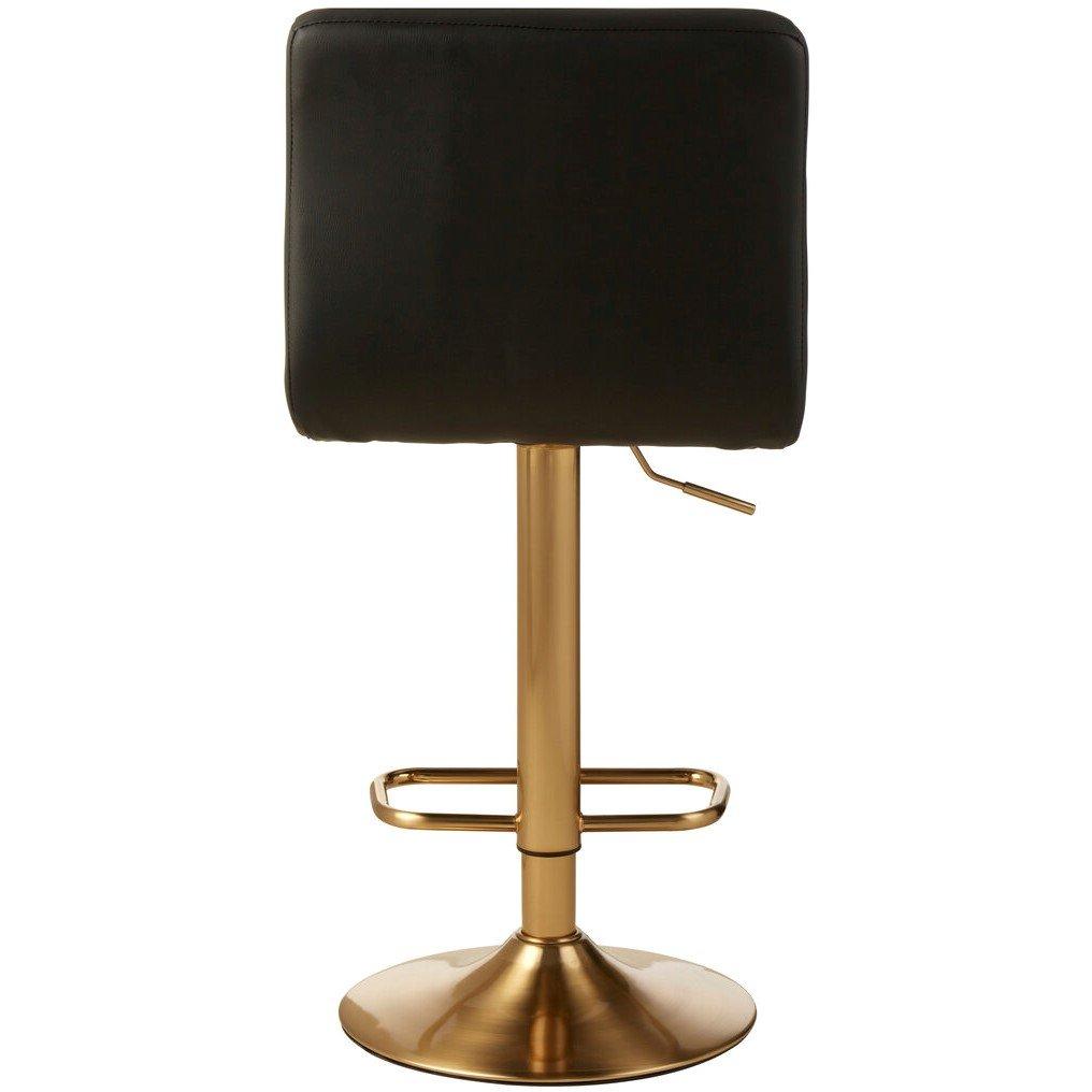 Black - Interiors by Premier - Baina Quilted Bar Stool - 2