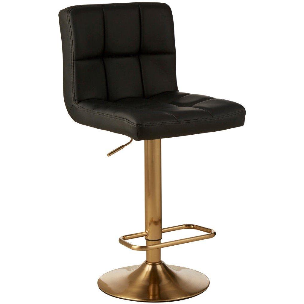 Black - Interiors by Premier - Baina Quilted Bar Stool - 4