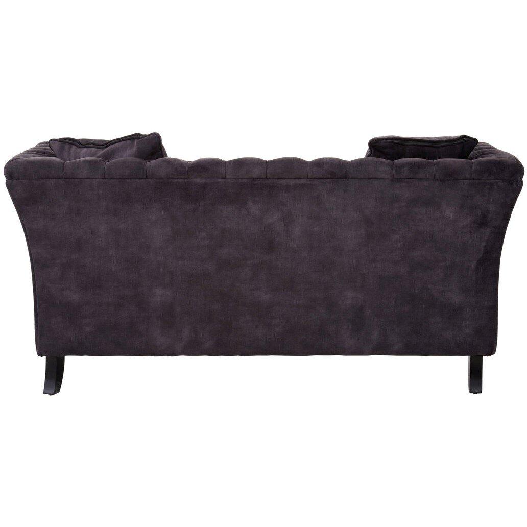 Grey - Fifty Five South - Sabrina Two Seat Grey Velvet Sofa - 2