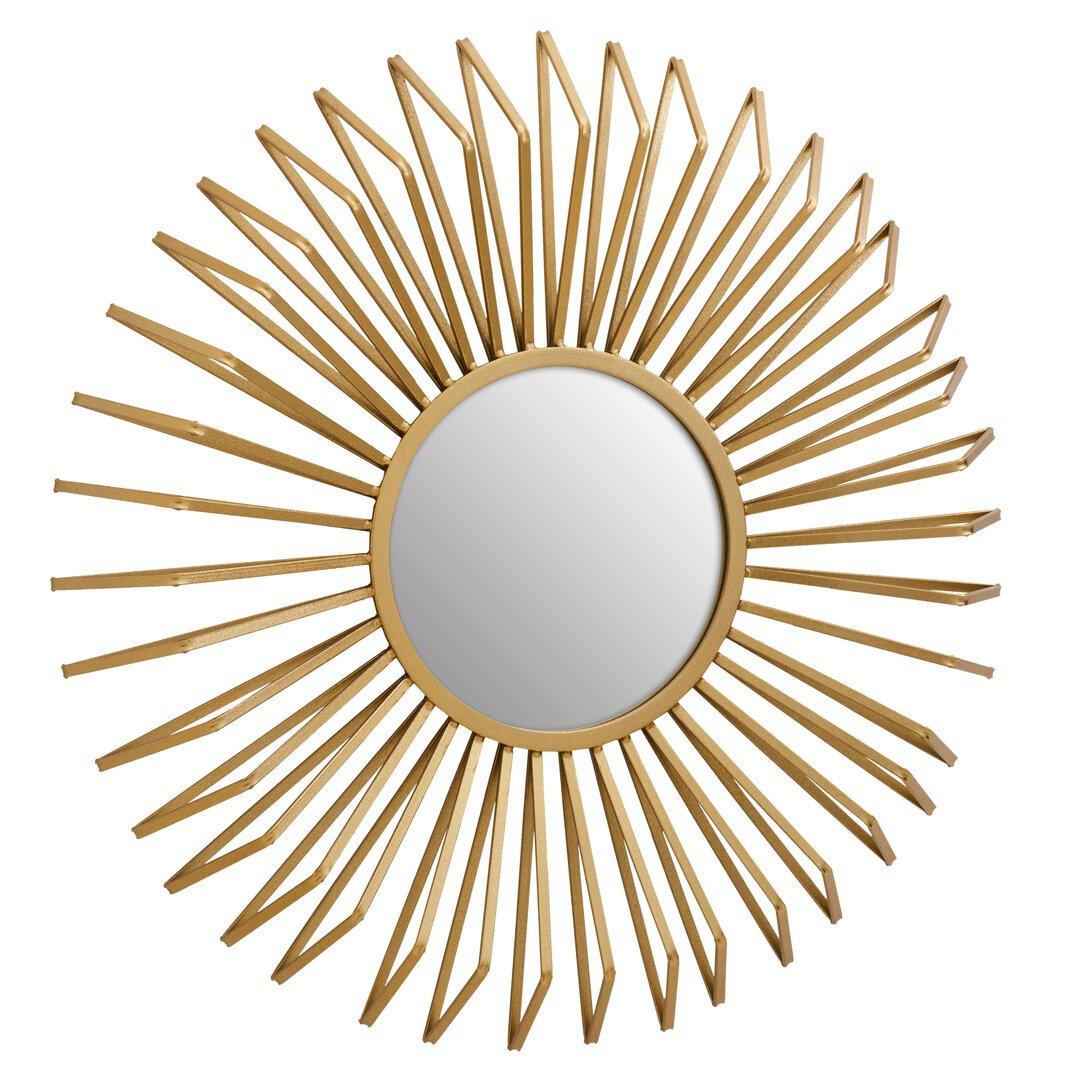 Gold - Interiors by Premier - Matera Sunburst Wall Mirror - 1
