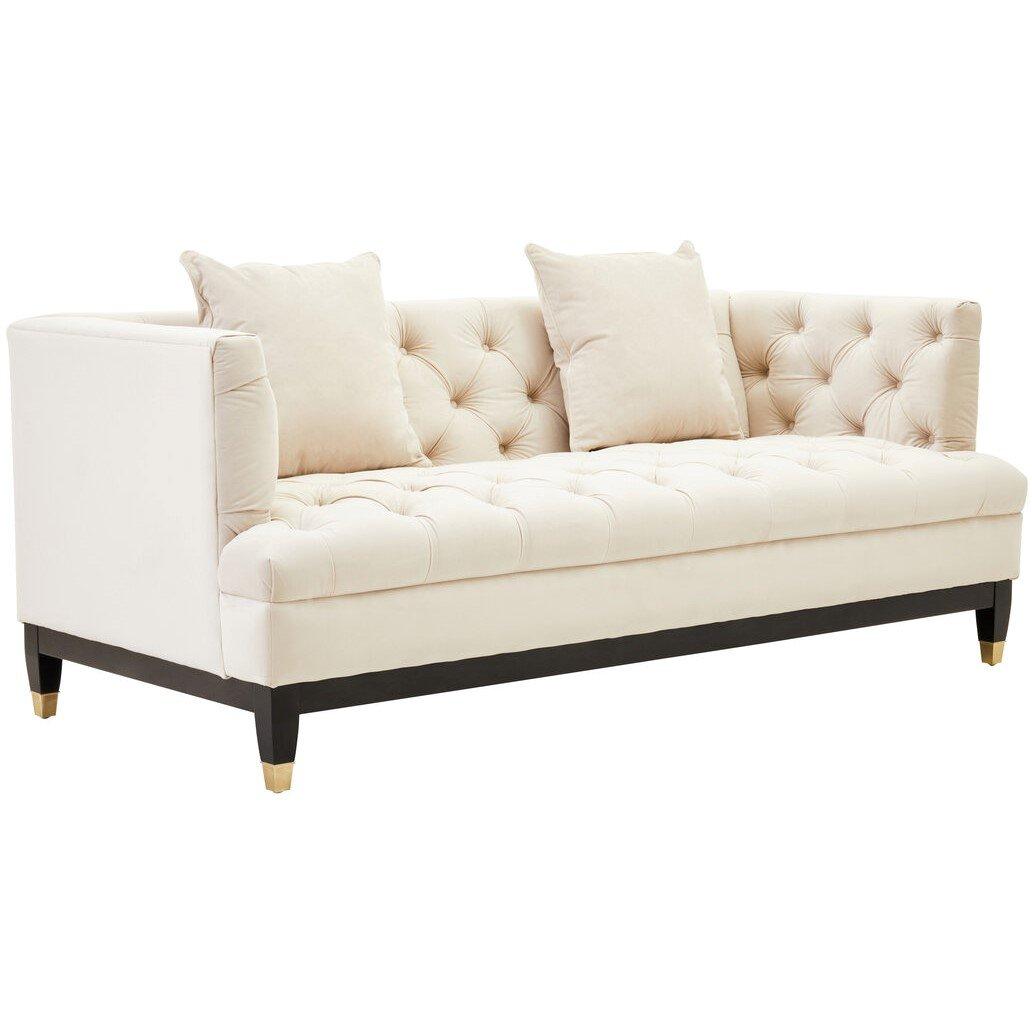 Cream - Fifty Five South - Sefira 2 Seat Ivory Fabric Sofa - 2