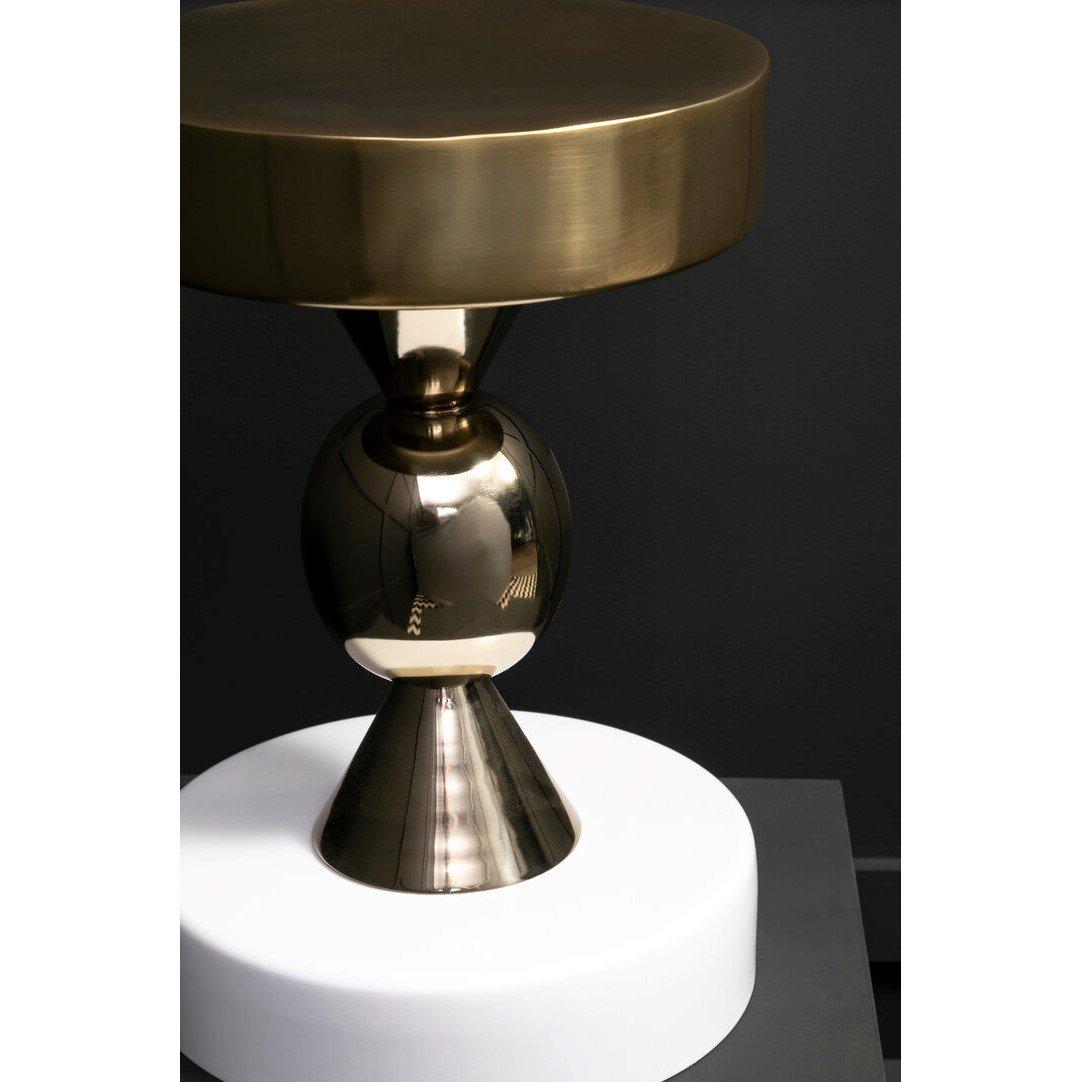 Gold - Fifty Five South - Martini Gold And Ivory Side Table - 3