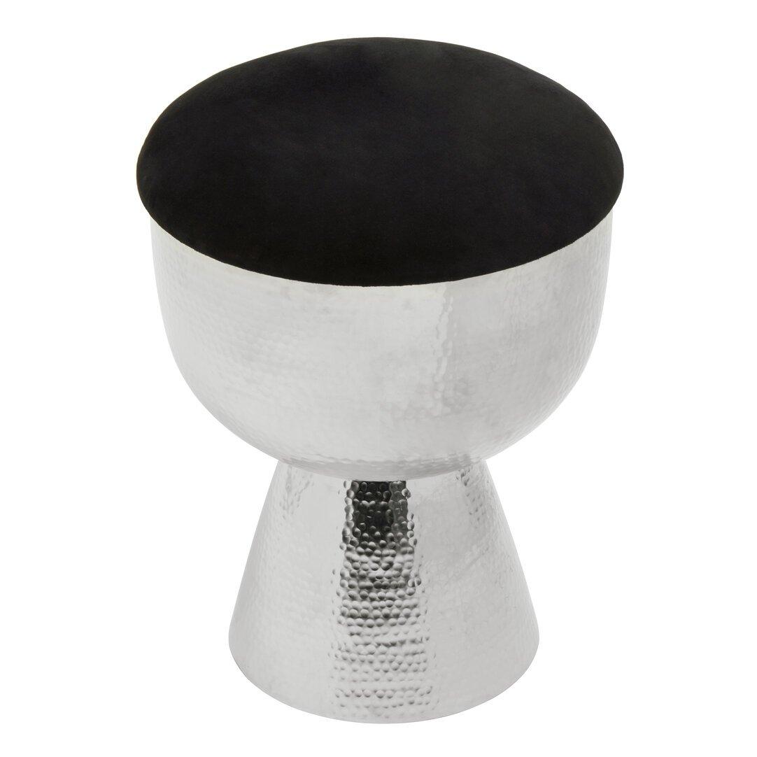 Interiors By Premier  Jaipur Stool - Silver