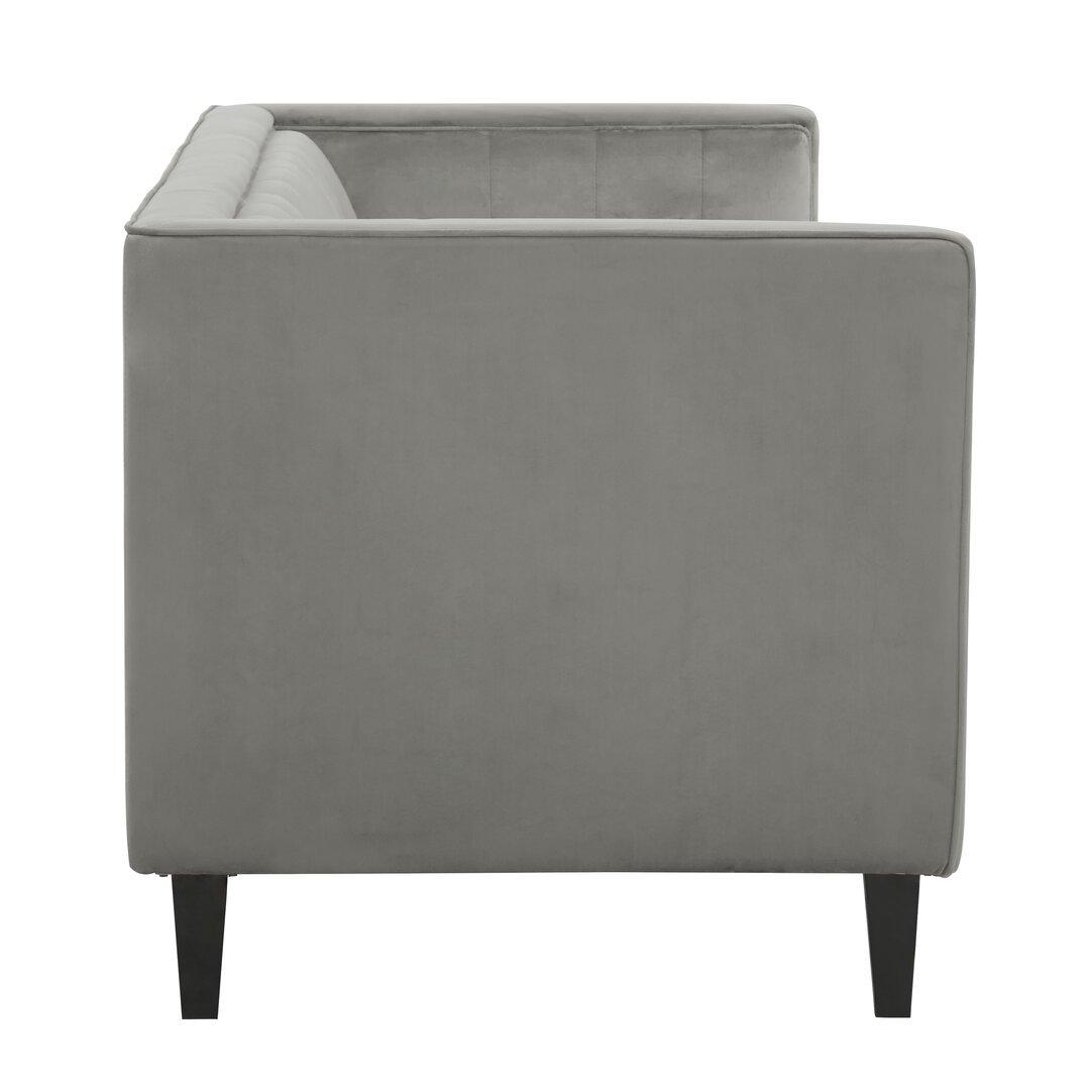 Grey - Interiors by Premier - Helia 3 Seat Grey Velvet Sofa - 2