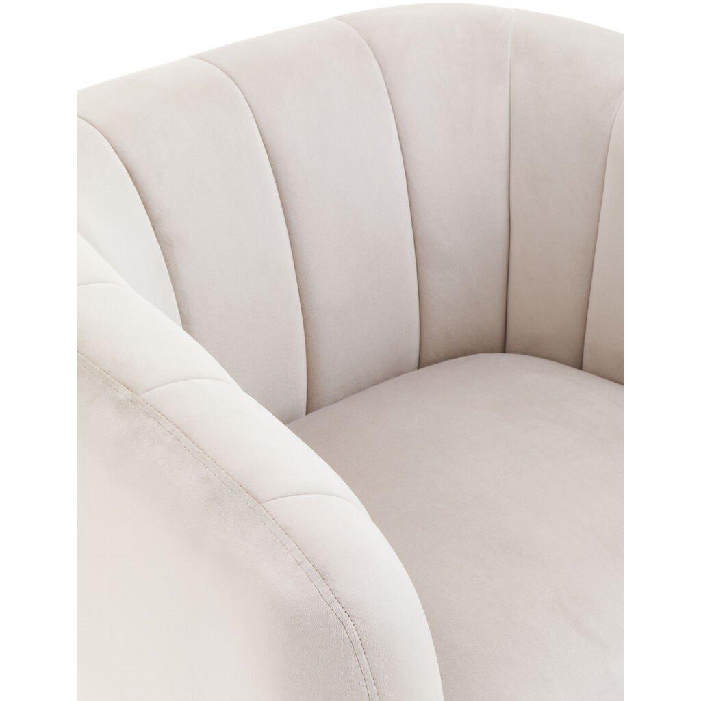 Grey - Fifty Five South - Yasmeen Silver Grey Velvet Armchair - 3