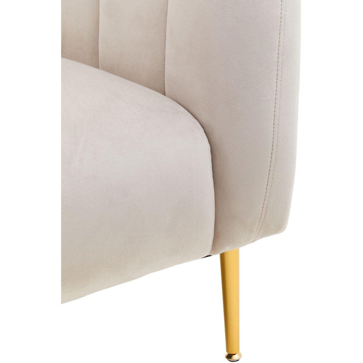 Grey - Fifty Five South - Yasmeen Silver Grey Velvet Armchair - 4