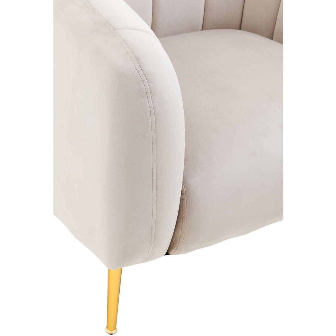 Grey - Fifty Five South - Yasmeen Silver Grey Velvet Armchair - 5