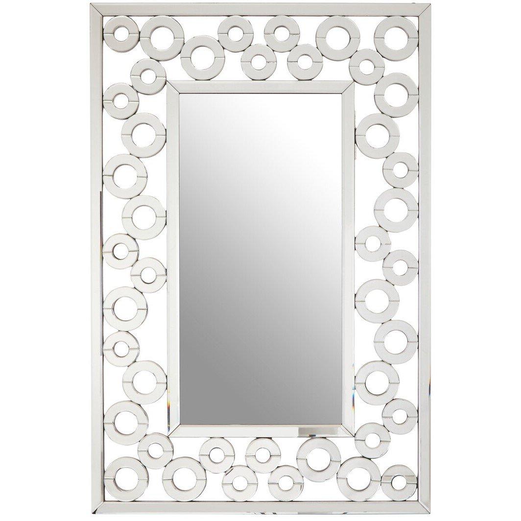 Silver - Interiors by Premier - Puzzle Wall Mirror with Scrolled Frame - 2