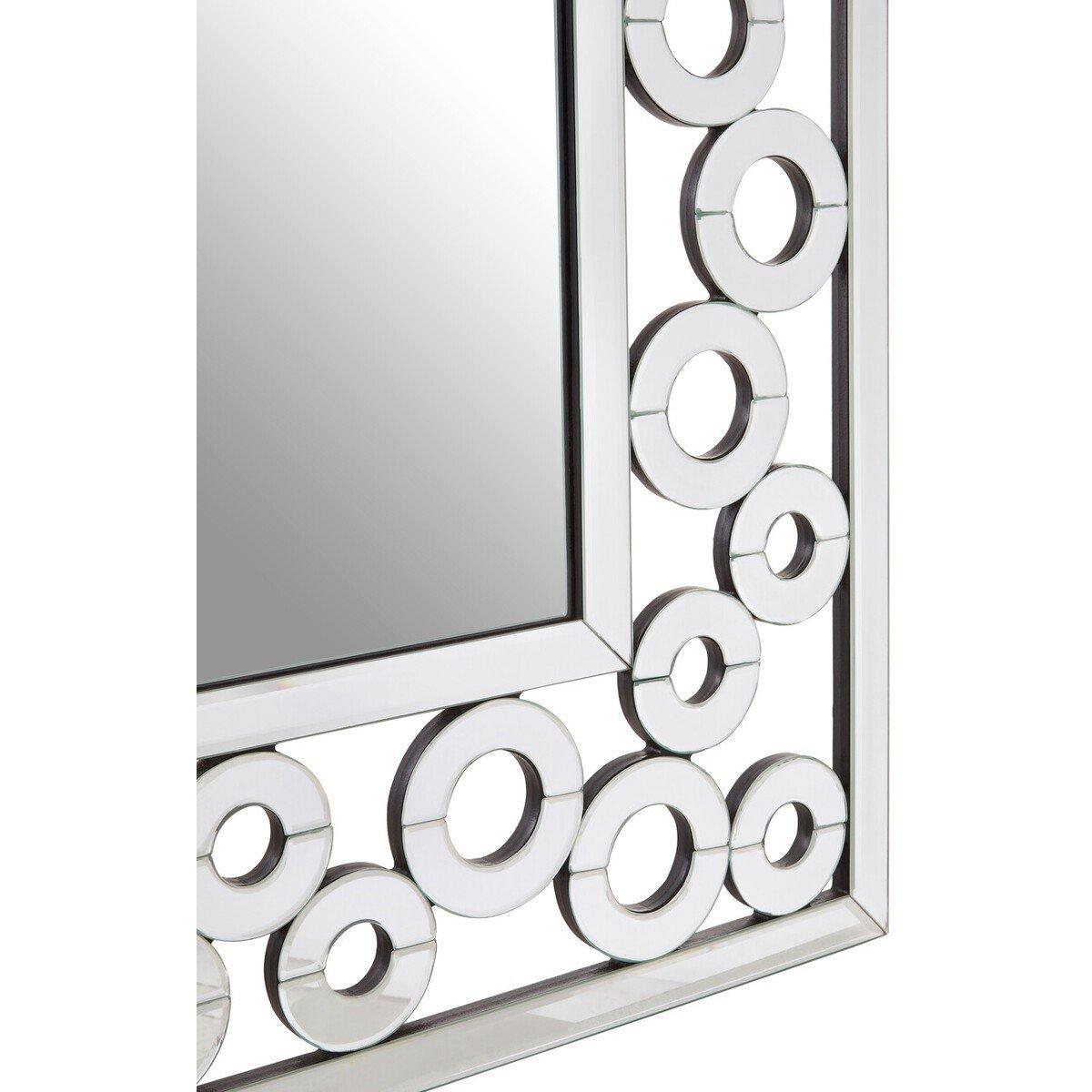 Silver - Interiors by Premier - Puzzle Wall Mirror with Scrolled Frame - 4