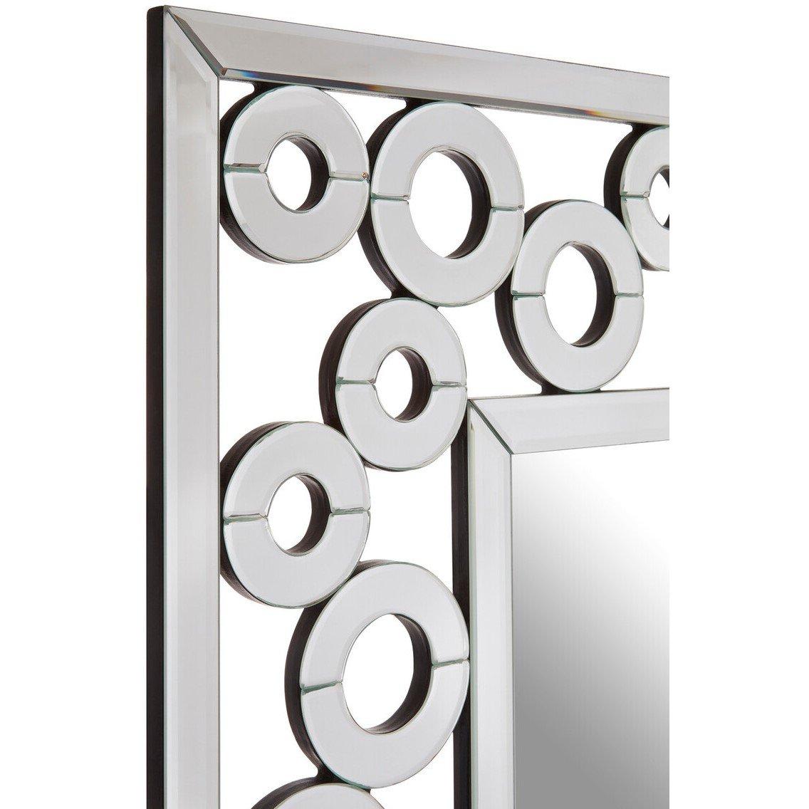 Silver - Interiors by Premier - Puzzle Wall Mirror with Scrolled Frame - 5