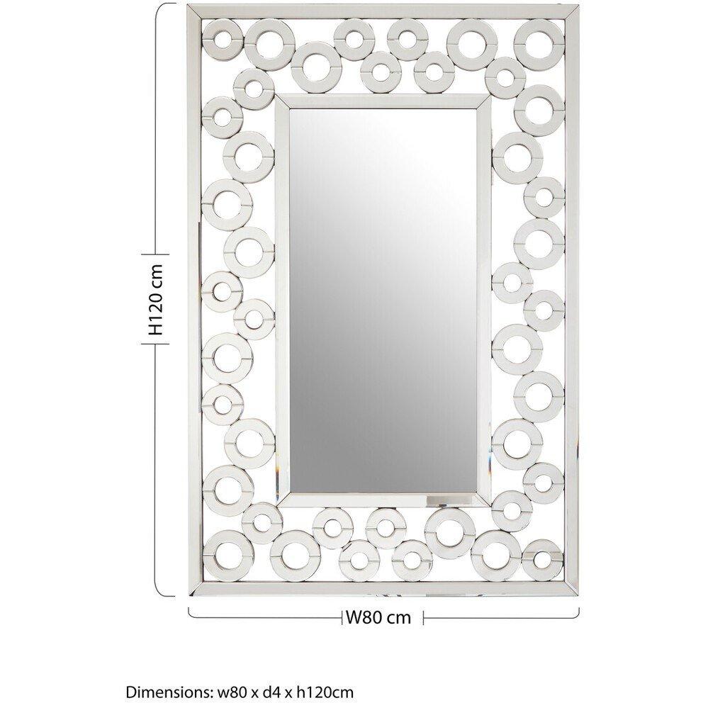 Silver - Interiors by Premier - Puzzle Wall Mirror with Scrolled Frame - 6