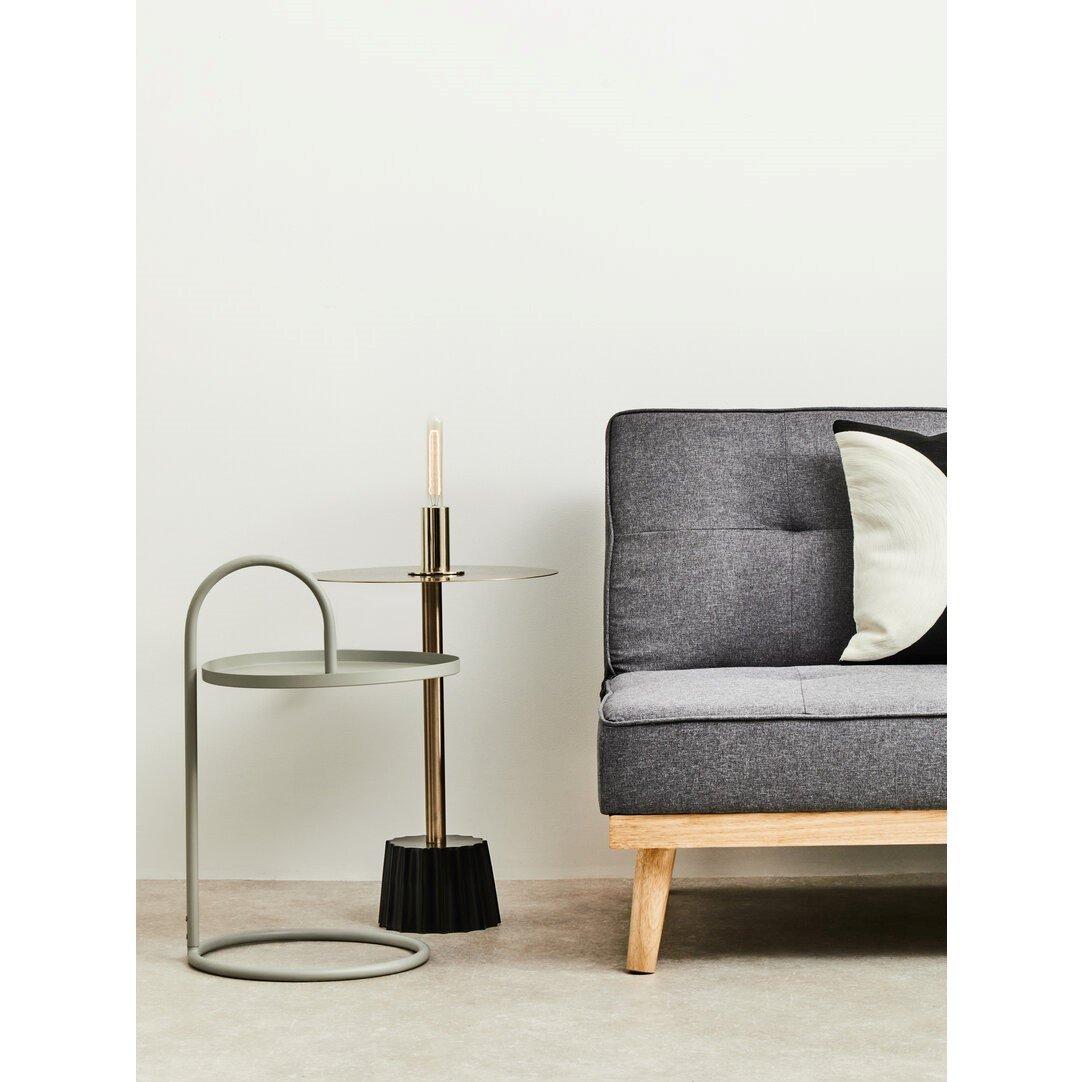 Gold - Interiors by Premier - Corra Side Table With Black Base - 4