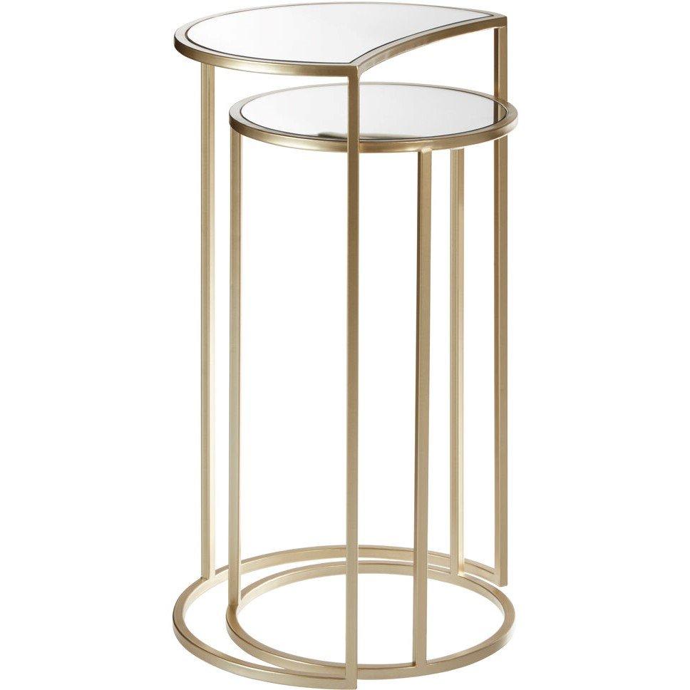 Interiors By Premier  Avantis Set Of 2 Nesting Side Tables - Gold