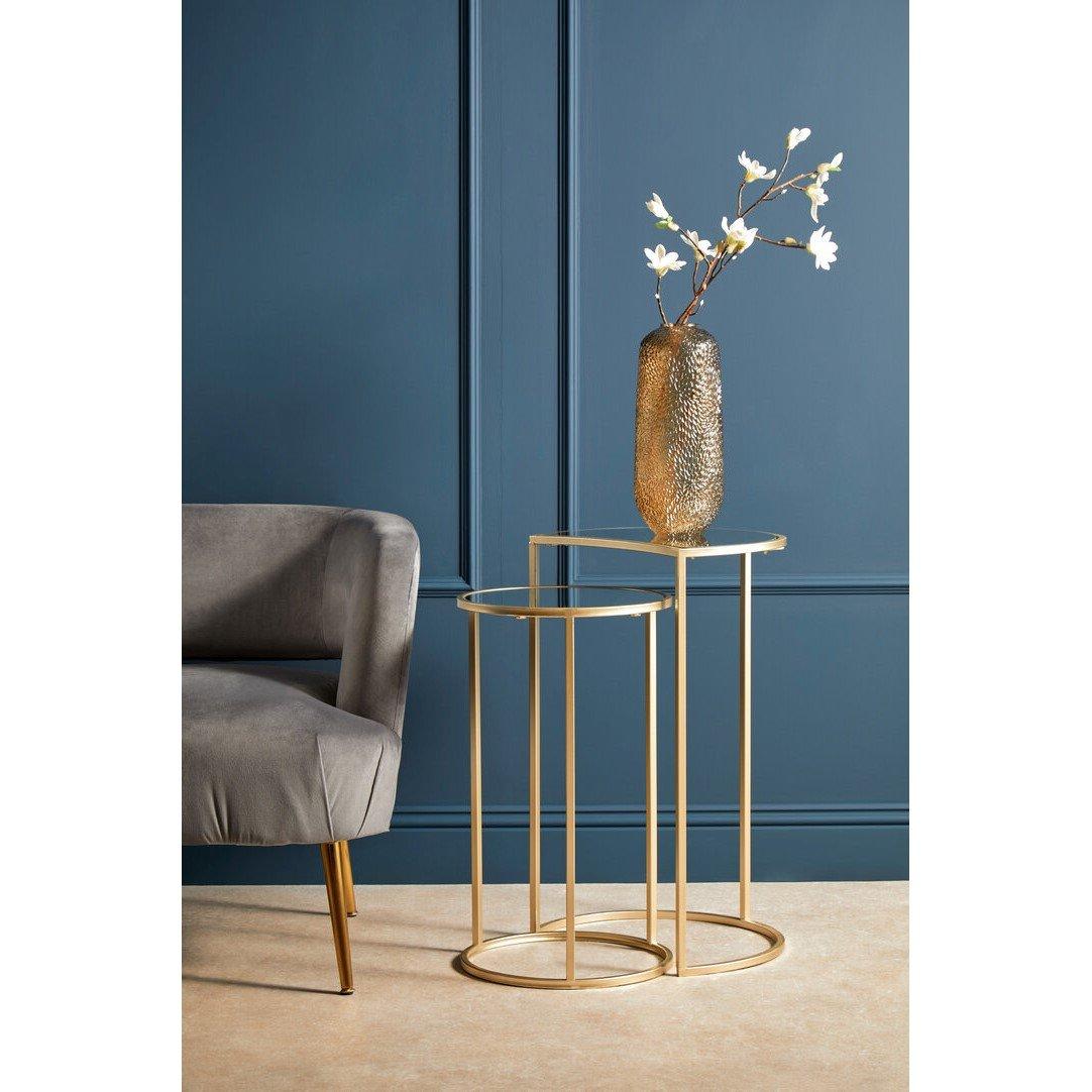 Gold - Interiors by Premier - Avantis Set of 2 Nesting Side Tables - 3