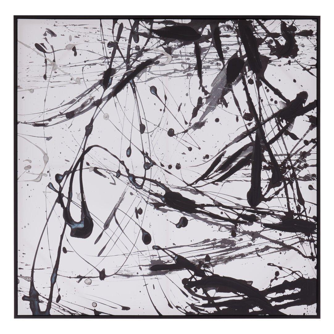 Fifty Five South  Astratto Black And White Wall Art - 