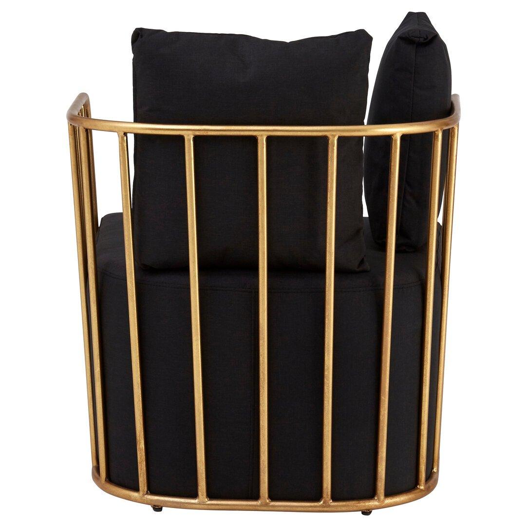 Black - Fifty Five South - Rosina Black Linen Chair - 2