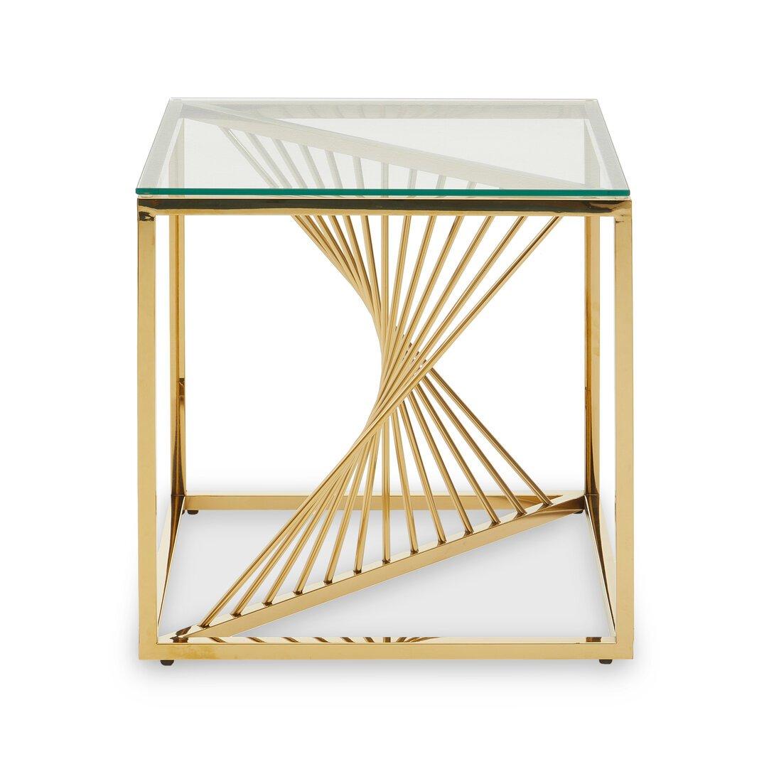 Interiors By Premier  Amella End Table With Finish Frame Gold