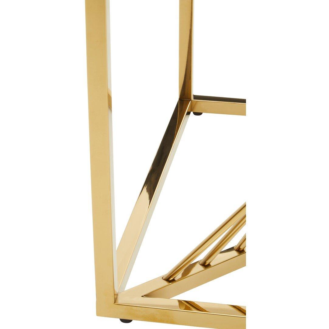 Gold - Interiors by Premier - Amella End Table With Gold Finish Frame - 5