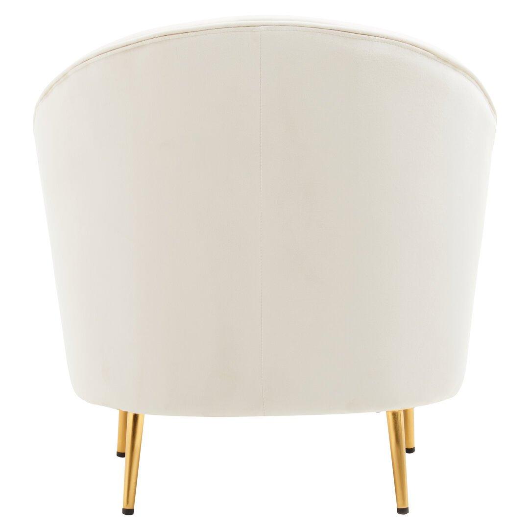 Beige - Interiors by Premier - Yasmeen Beige Velvet Armchair - 2