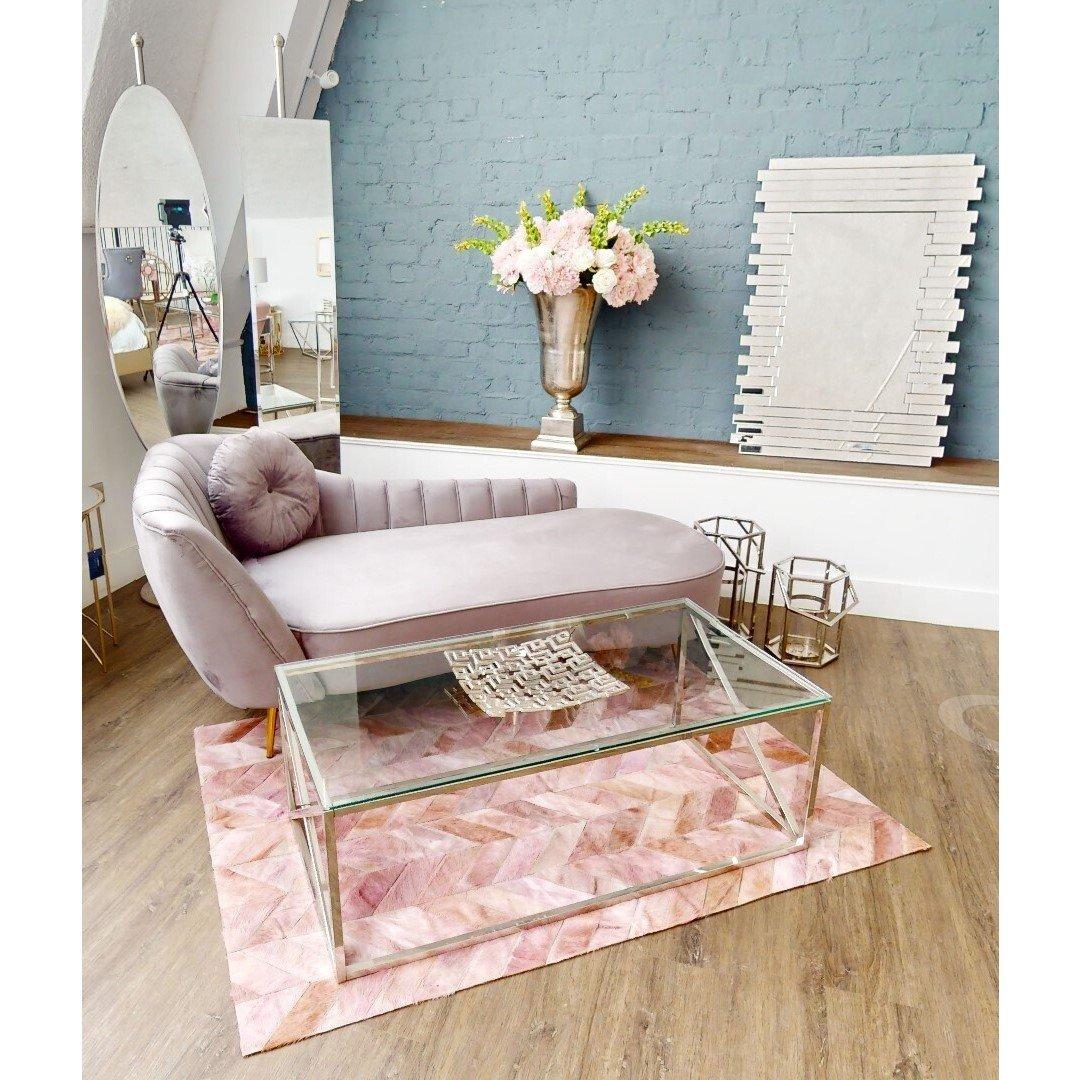 Silver - Fifty Five South - Puzzle Rectangle Deco Wall Mirror - 2