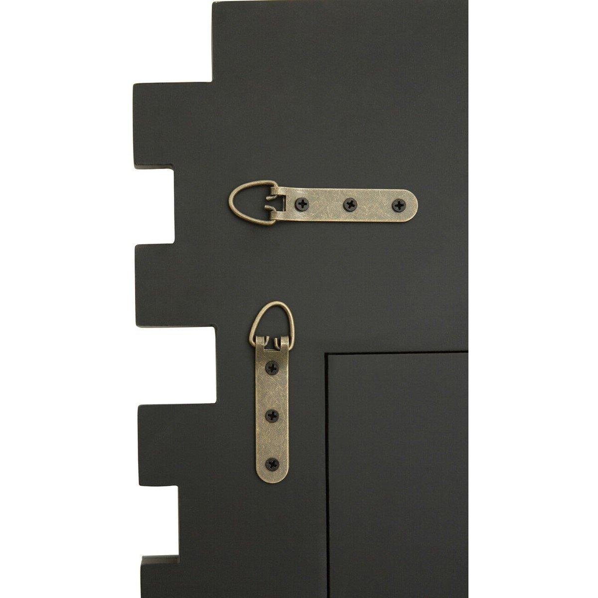 Silver - Fifty Five South - Puzzle Rectangle Deco Wall Mirror - 3