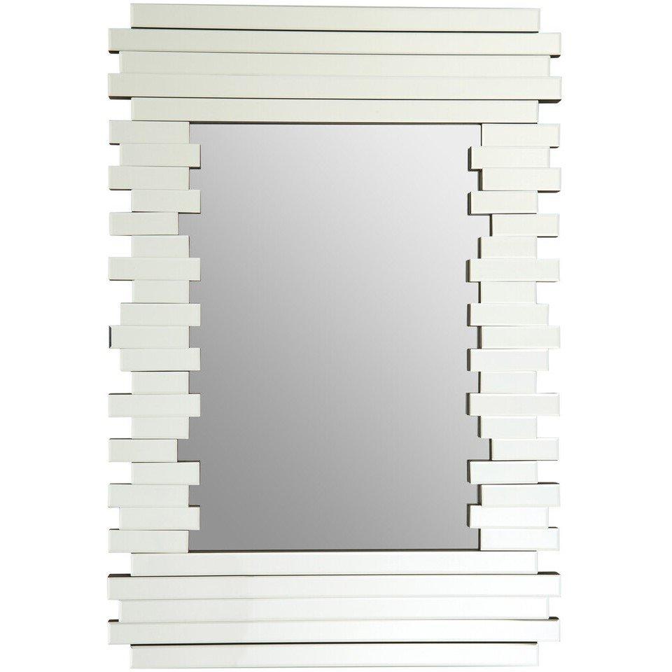 Silver - Fifty Five South - Puzzle Rectangle Deco Wall Mirror - 6